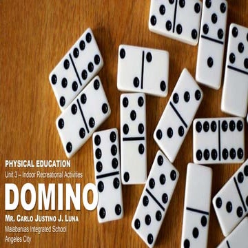 DOMINO - MAPEH 8 (Physical Education 3rd Quarter)