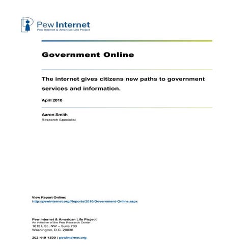 Pew government-online-100427082251-phpapp02