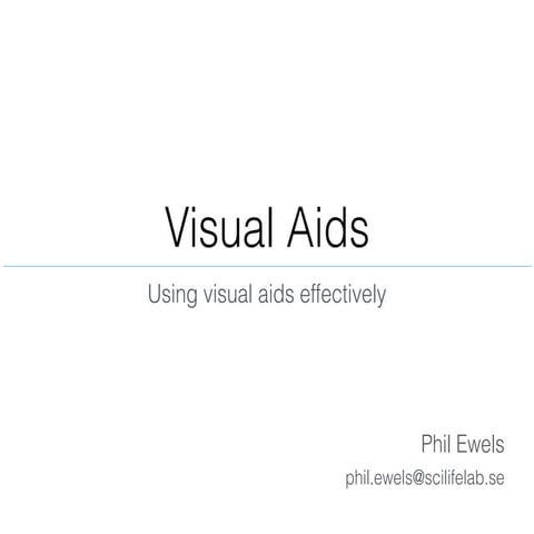 Using visual aids effectively