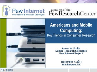 Americans and Mobile Computing: Key Trends in Consumer Research