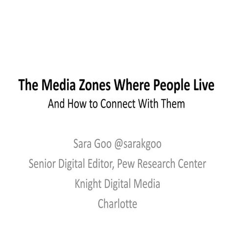 The Media Zones Where People Live And How To Connect With Them