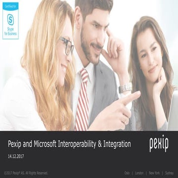 Pexip and Microsoft - Certified for Skype for Business Server
