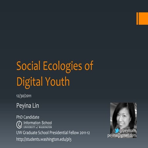 Peyina lin socialecologiesdigitalyouthlis566