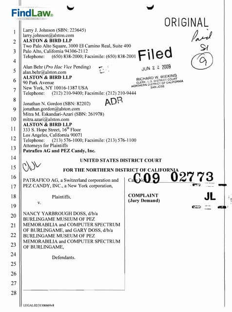 FindLaw | Trademark Lawsuit Over Pez
