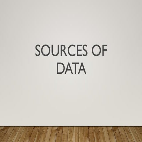 Source of Data in Research | PPTX
