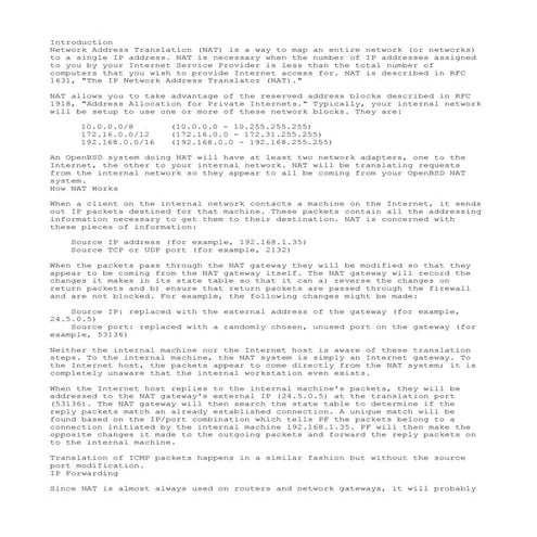 Pf firewall | TXT
