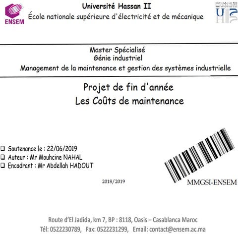 Les coûts de maintenance