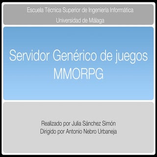 Servidor Genérico de juegos MMORPG