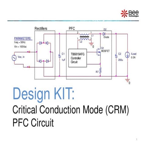 電流臨界モード方式PFC制御回路の解説書