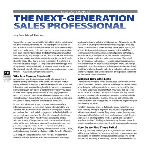 The Next Generation Sales Professional