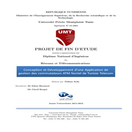Conception et Développement d'un Network Management System ATM Nortel