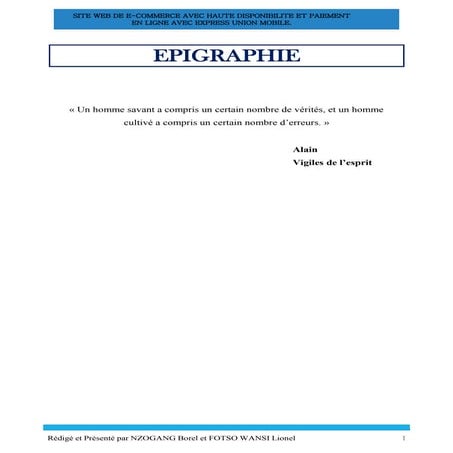 SITE WEB DE E-COMMERCE AVEC HAUTE DISPONIBILITÉ ET PAIEMENT EN LIGNE AVEC EXP...