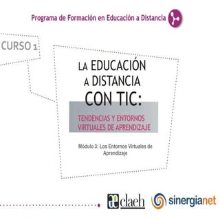 Entornos virtuales de aprendizaje