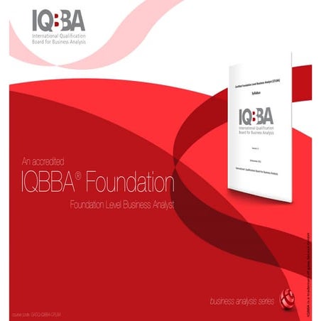 IQBBA® - Foundation Level Business Analyst