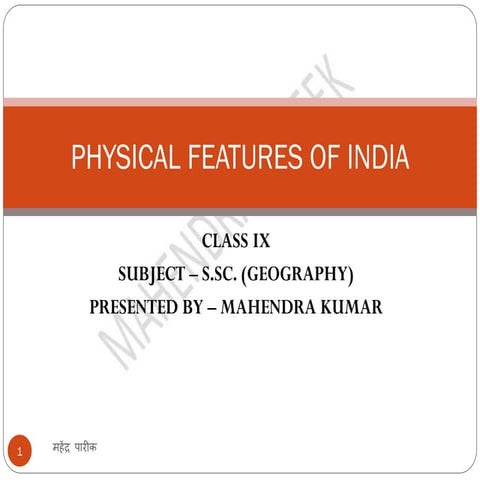 Physical Features of India 1 himalaya