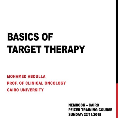 Introduction to Targeted Therapies in Oncology