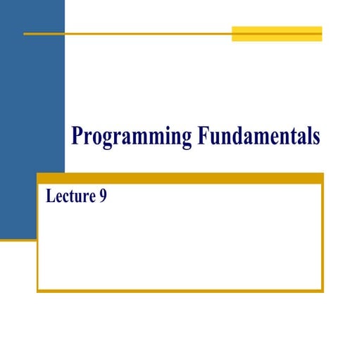 PF Lecture 9.ppt hakakbshisokwb jaiksnsjomabhj | PPT