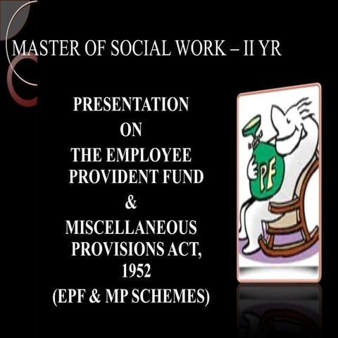 Pf & miscellaneous provisions act