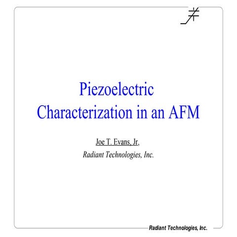 Piezo Responce Force Microscopy