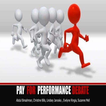 Pay for perfomance (Pros&Cons) presentation