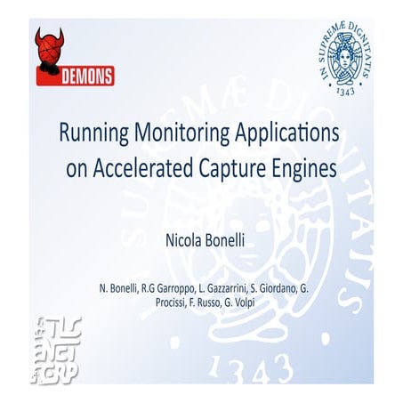 PFQ@ 10th Italian Networking Workshop (Bormio)