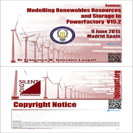 Modelling Renewables Resources  and Storage in PowerFactory  V15.2, Universidad Carlos III Madrid