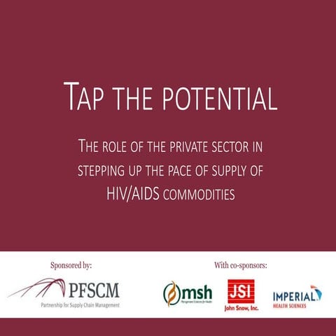 Tap the potential: The Role of the Private Sector in Stepping up the ...