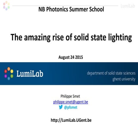 Pfsmet   amazing rise of solid state lighting