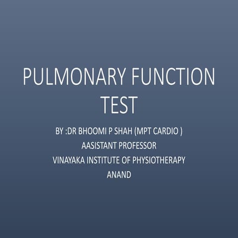 pulmonary function test 