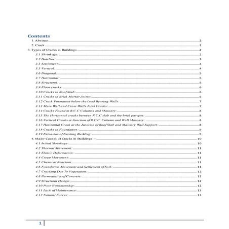 types of cracks in building