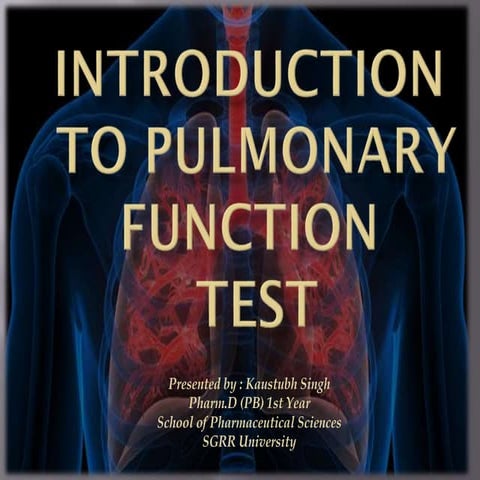 Introduction to Pulmonary function test