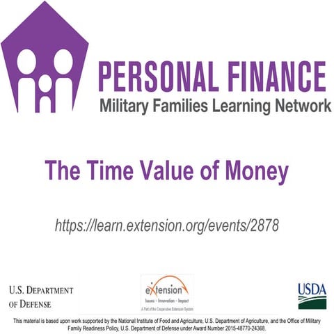 The Time Value of Money