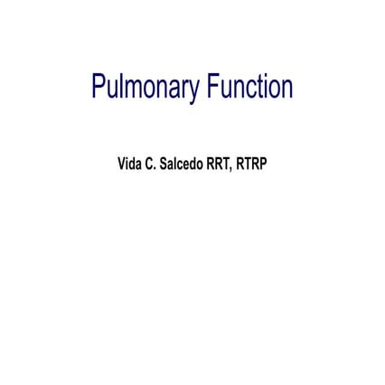 PFT LECTURE - SIMPLIFIED FOR TEACHING AND STUDENTS