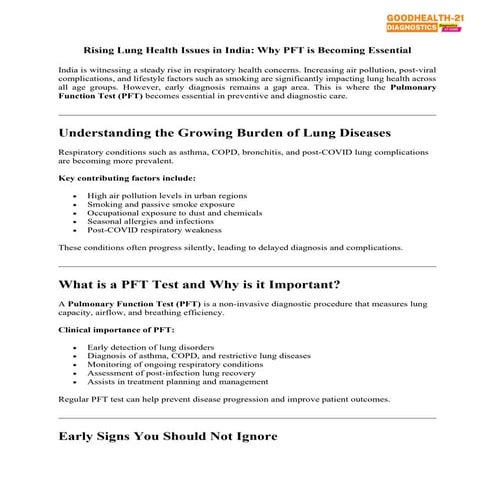 PCR testing flyer | PDF