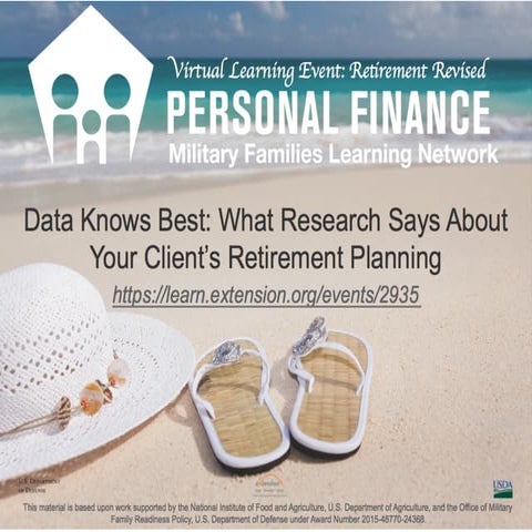Data Knows Best: What Retirement Research Says About Your Client's Retirement...
