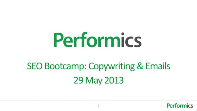 SEO Bootcamp: Writing for SEO