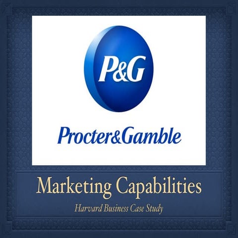 P&G : Marketing Capabilities