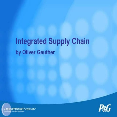 Integrated Supply Chain
