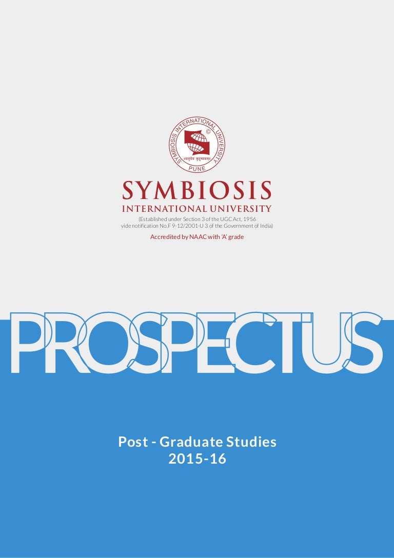 Symbiosis Pg Prospectus 2015 16 - 