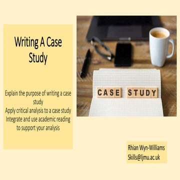 Writing a case study analysis | PPTX