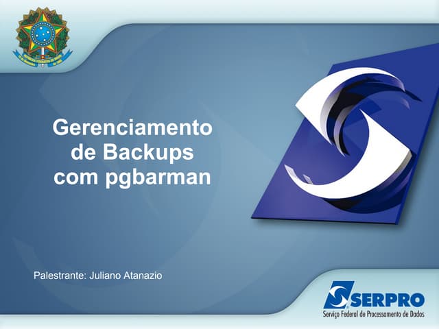 Gerenciamento de Backups PostgreSQL...