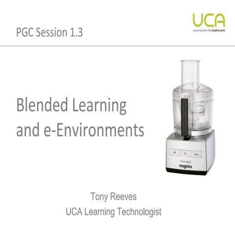 PGC1.3 Blended Learning & e-Environments