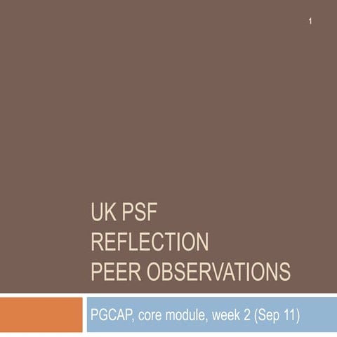 PGCAP week2 reflecting and developing (CORE Sep11)