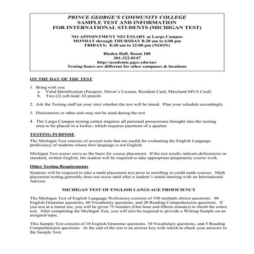 Pgcc michigan-sample-test