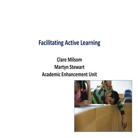 Pg cert lthe active learning 2011 slideshare version