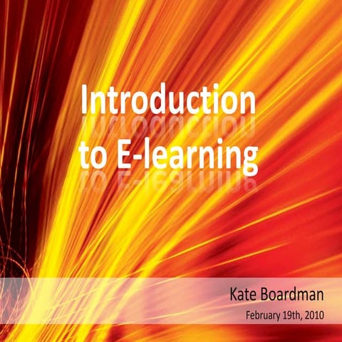 Intro to Technology Enhanced Learning (part 1)