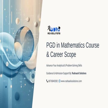 Career opportunities in Mathematics | PPTX