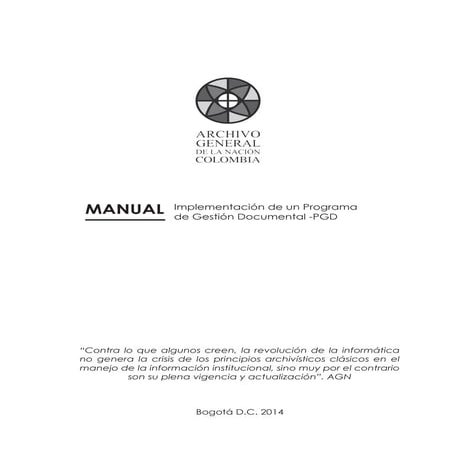 Implementación de un Programa de Gestión Documental 