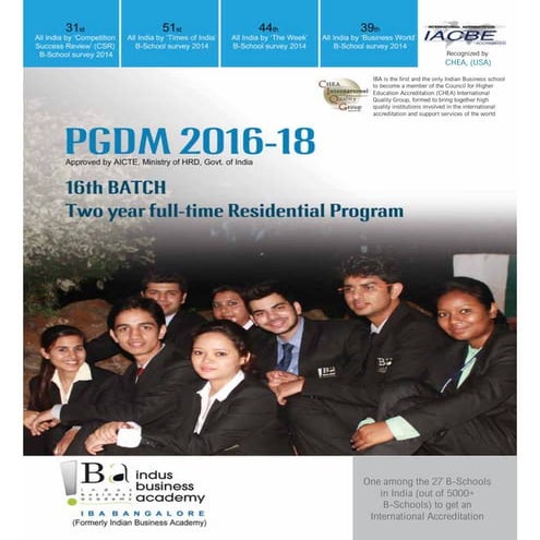 Pgdm admission brochure 2016-18