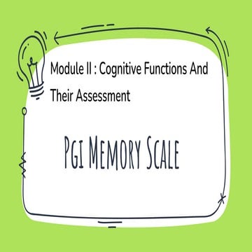 PGI MEMORY SCALE.(PSYCHOLOGY)